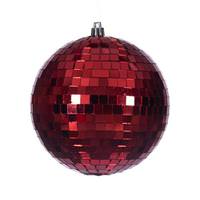 Vickerman 4.75" Red Mirror Ball Ornament (4 Pack)