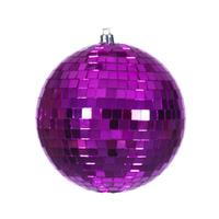 Vickerman 4.75" Fuchsia Mirror Ball Ornament (4 Pack)