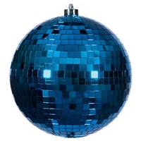 Vickerman 8" Blue Mirror Ball Ornament