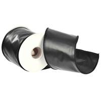 Vickerman 4"x30' Black Artificial Leather Ribbon