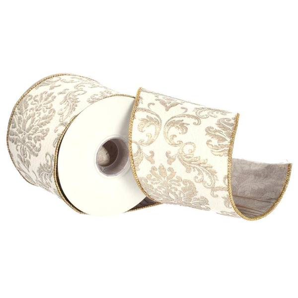 4"x30' Copper Jacquard Ribbon