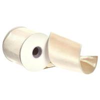 Vickerman 4"x15' Platinum Velvet / Metallic Ribbon