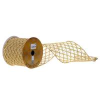 View 4"x30' Gold Glitter Sequin Net Ribbon