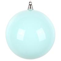 Vickerman 4" Aqua High-Gloss Ball Ornament (6 pack)