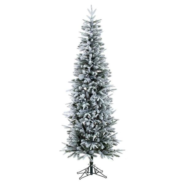 6.5' x 27" Artificial Frosted Tacoma Fraser Unlit