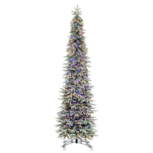 6.5' x 27" Artificial Frosted Tacoma Fraser 300 Multi-Color LED Lights