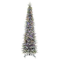 Vickerman 6.5' x 27" Artificial Frosted Tacoma Fraser 300 Multi-Color LED Lights