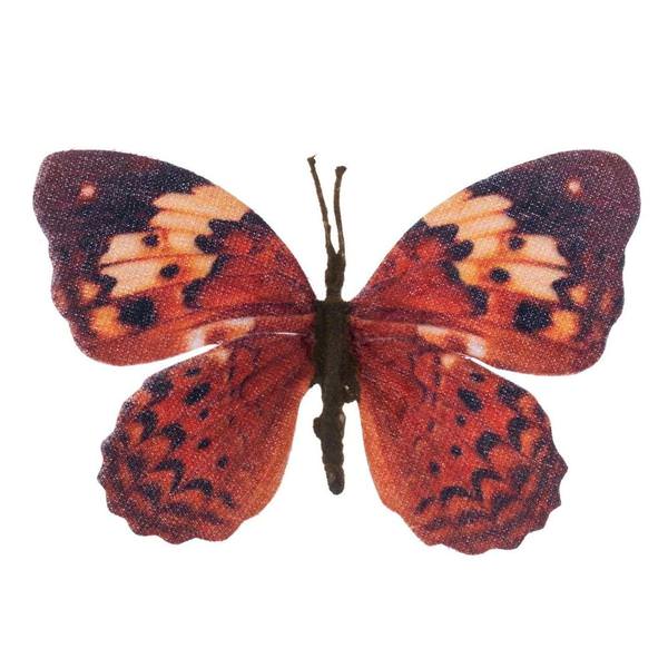 4.5" Copper / Brown / Tan Butterfly Clip (12 Pack)