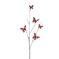 Vickerman 37" Pink / Mocha / Yellow Butterfly Spray (2 Pack)