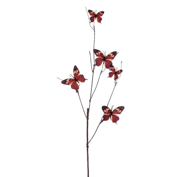 37" Copper / Brown / Tan Butterfly Spray (2 Pack)