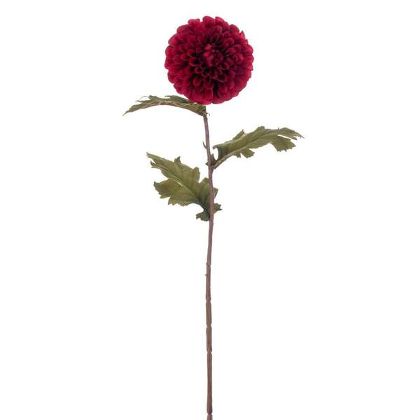 29" Artificial Burgundy Dahlia Stem (4 Pack)