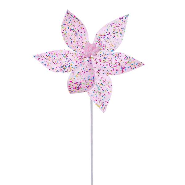 23" Baby Pink Poinsettia Stem (4 Pack)