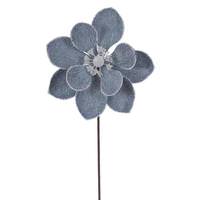 Vickerman 23" Silver Magnolia Stem (3 Pack)