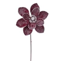 Vickerman 23" Burgundy Magnolia Stem (3 Pack)