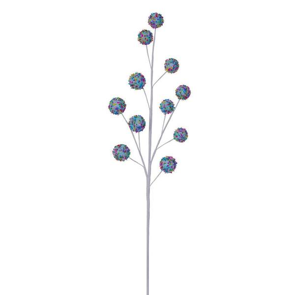 26" Blue Glitter Ball Spray (3 Pack)