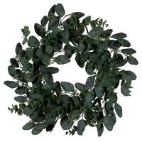 Vickerman 24" Artificial Green Eucalyptus Wreath