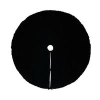 Vickerman 72" Plush Black Velvet Christmas Tree Skirt