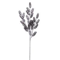 Vickerman 26" Silver Pinecone Spray (2 Pack)