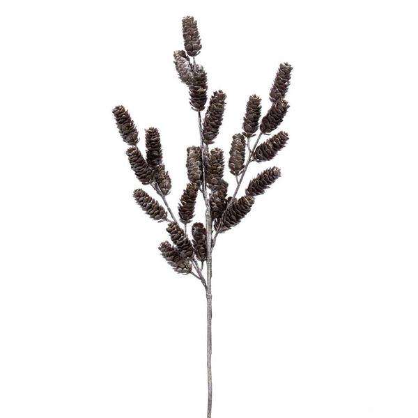 26" Champagne Pinecone Spray (2 Pack)