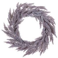 Vickerman 24" Artificial Beige Pampas Grass Wreath