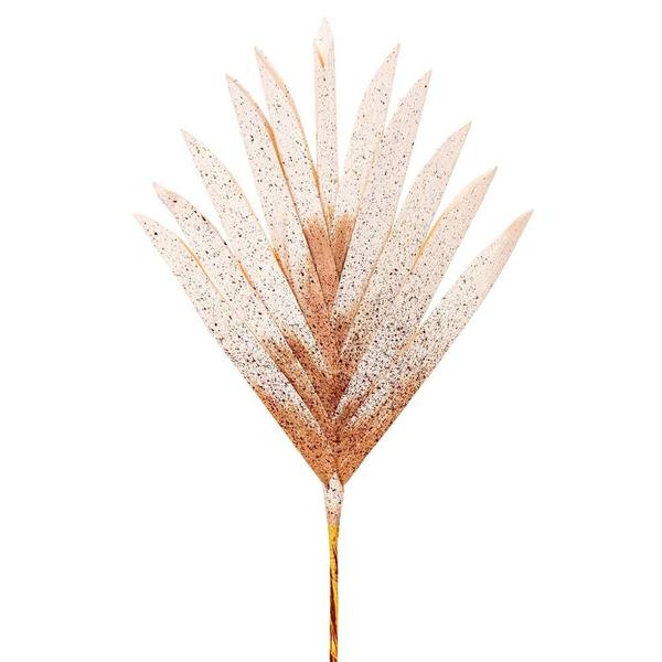 18" Artificial Light Brown Designer Fan Palm (3 Pack)