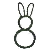 Vickerman 26" Artificial Rabbit Shape Wreath