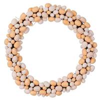 Vickerman 24" Artificial Orange/Ivory Easter Eggs Wreath