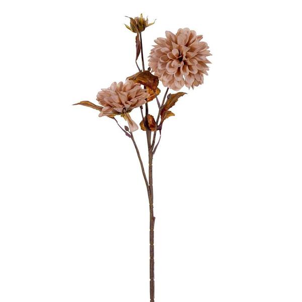 26" Artificial Yellow / Brown Chrysanthemum Spray (3 Pack)