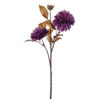 Vickerman 26" Artificial Dark Purple Chrysanthemum Spray (3 Pack)