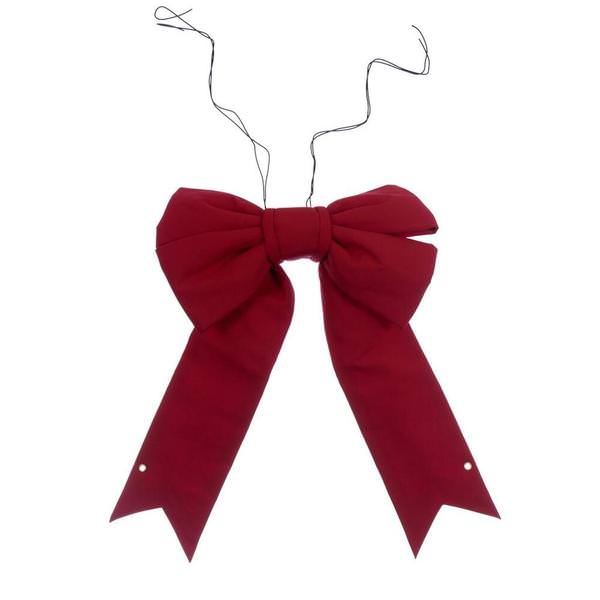 18" x 23" Red Canvas UV Bow