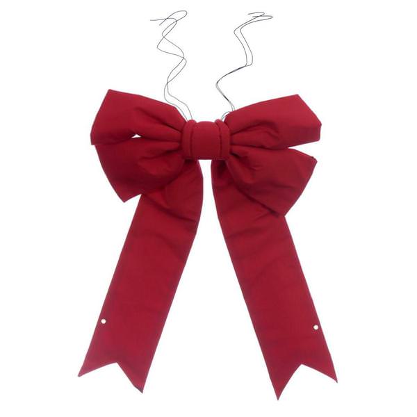 24" x 30" Red Canvas UV Bow