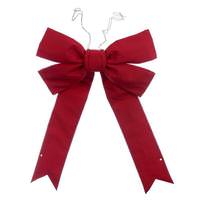 Vickerman 72" x 90" Red Canvas UV Bow