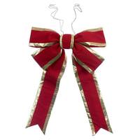 Vickerman 60" x 75" Red / Gold Canvas UV Bow