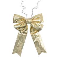 Vickerman 24" x 30" Gold Metallic UV Outdoor Bow
