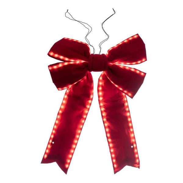 24" x 30" Red Velvet UV Outdoor Bow