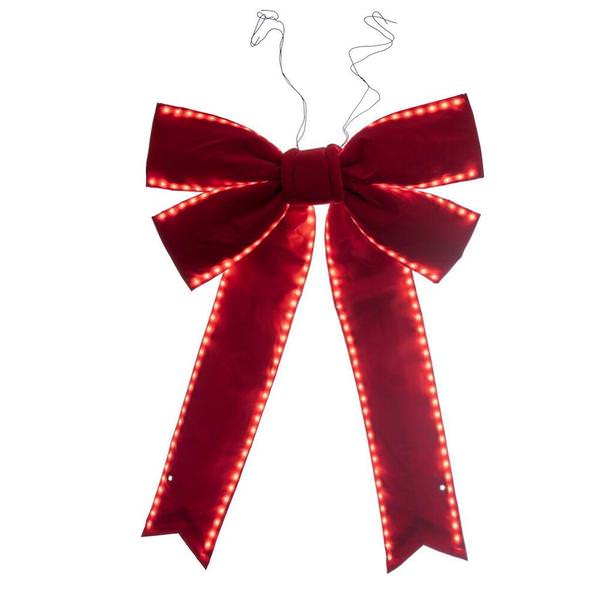 36" x 45" Red - Velvet UV Bow