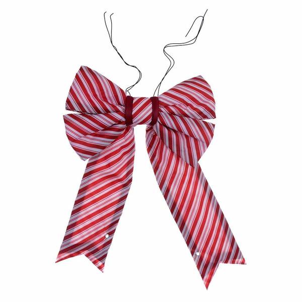 18" x 23" Red / White Nylon UV Bow