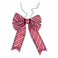 Vickerman 18" x 23" Red / White Nylon UV Bow