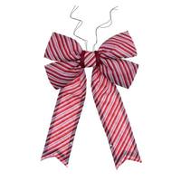 Vickerman 24" x 30" Red / White Nylon UV Outdoor Bow
