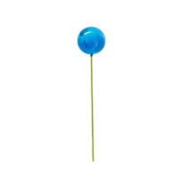 Vickerman 4" x 18" Blue Shiny Ball Stick (6 Pack)