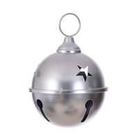 Vickerman 6" Silver Iron Bell Ornament