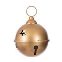 Vickerman 6" Gold Iron Bell Ornament