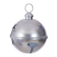 View 10" Silver Iron Bell Ornament