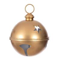 View 10" Gold Iron Bell Ornament