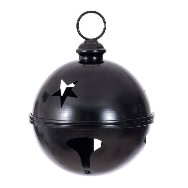 14" Black Iron Bell Ornament