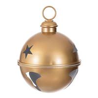 Vickerman 14" Gold Iron Bell Ornament
