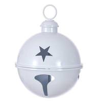 View 14" White Iron Bell Ornament