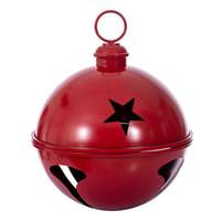 View 18" Red Iron Bell Ornament