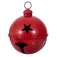 View 20" Red Iron Bell Ornament