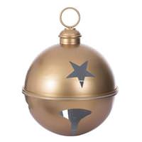 View 20" Gold Iron Bell Ornament